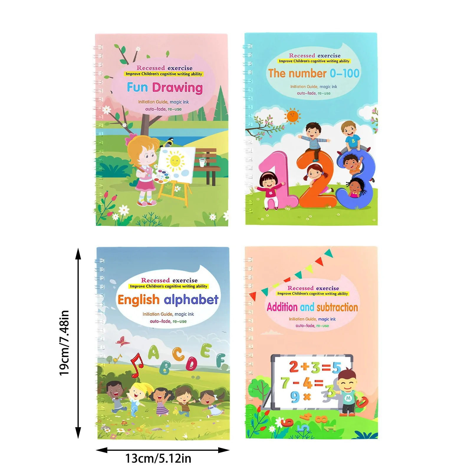 Children's Handwriting Tracing Book Set with Magic Practice Copybook and Pen - Image 10