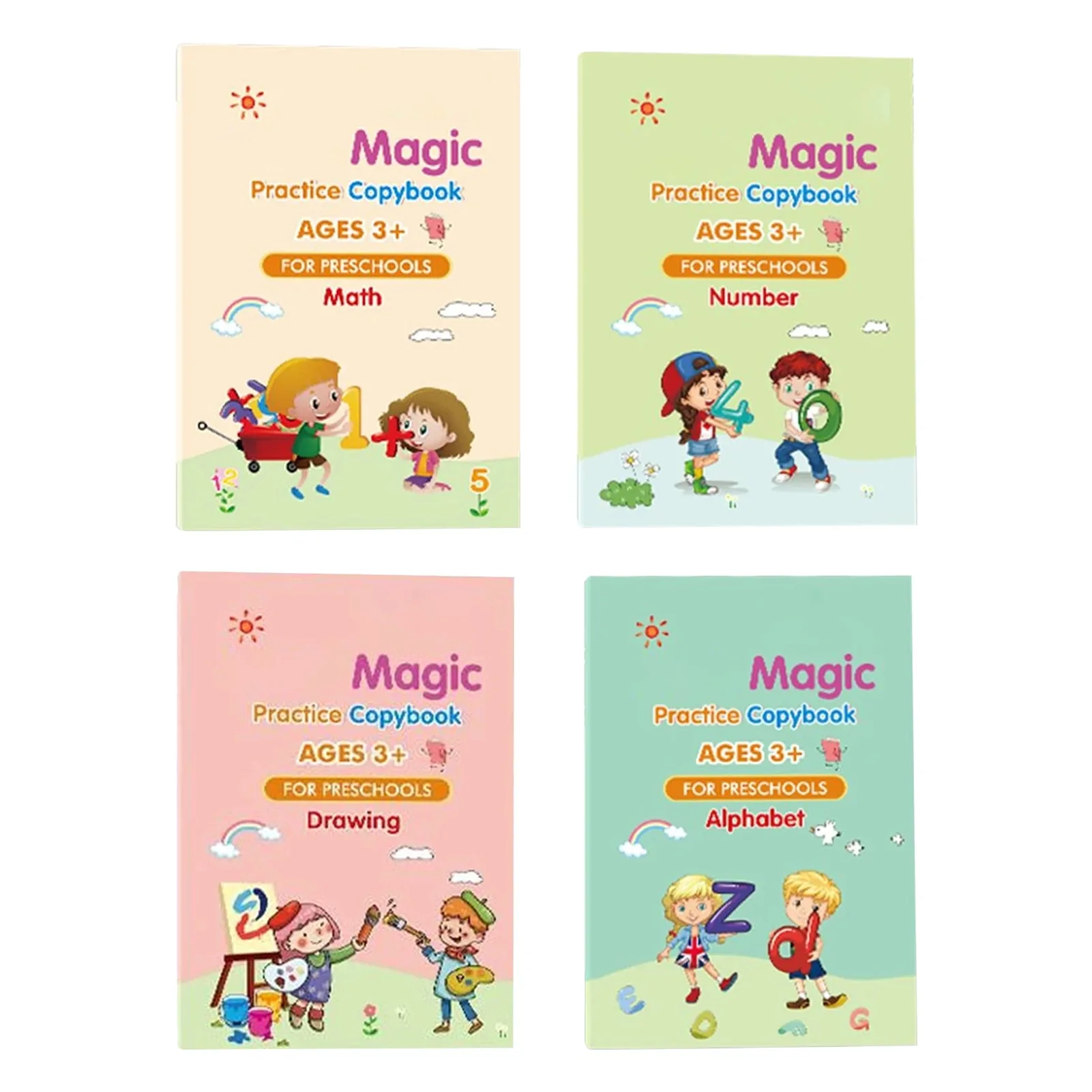 Children's Handwriting Tracing Book Set with Magic Practice Copybook and Pen - Image 11