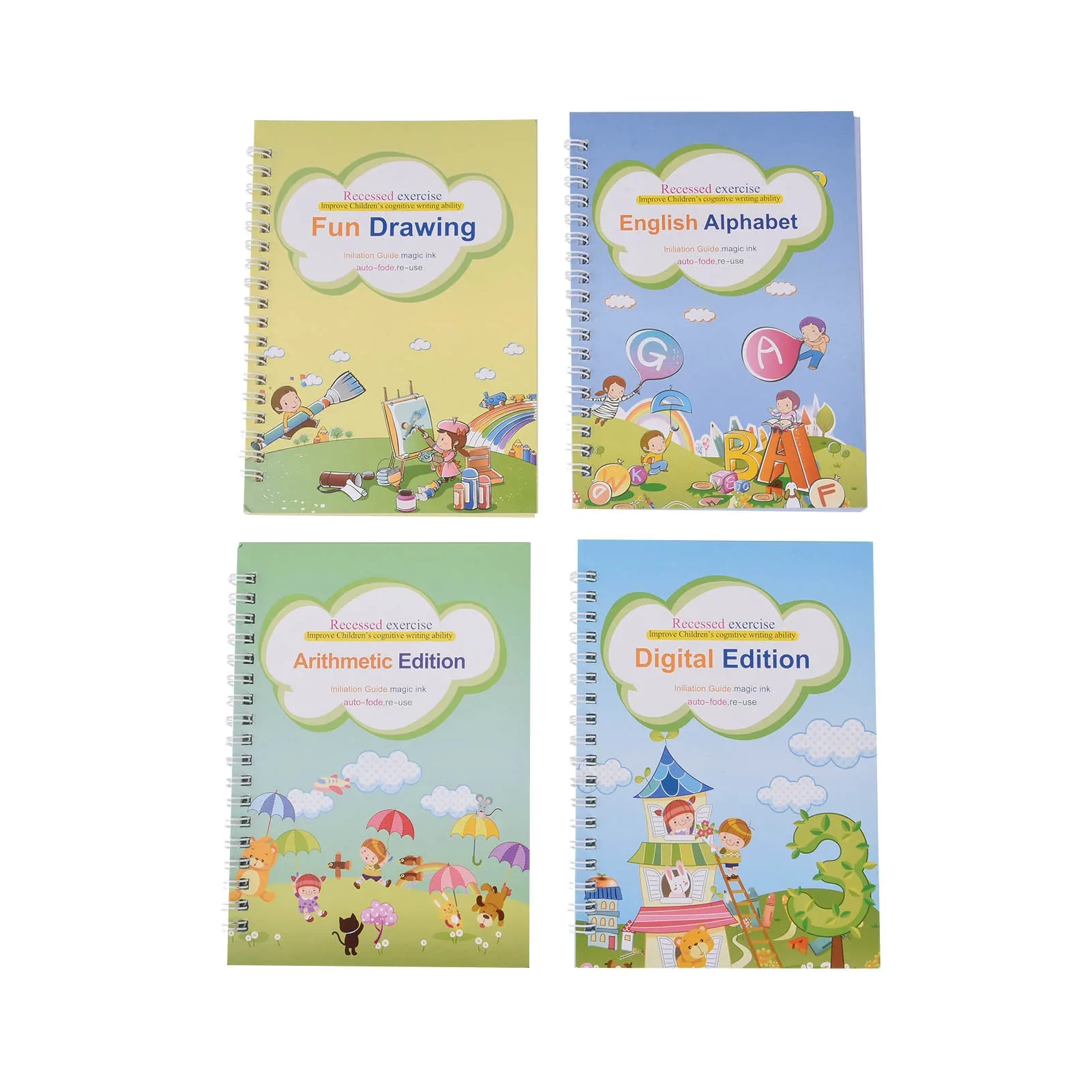 Children's Handwriting Tracing Book Set with Magic Practice Copybook and Pen - Image 14