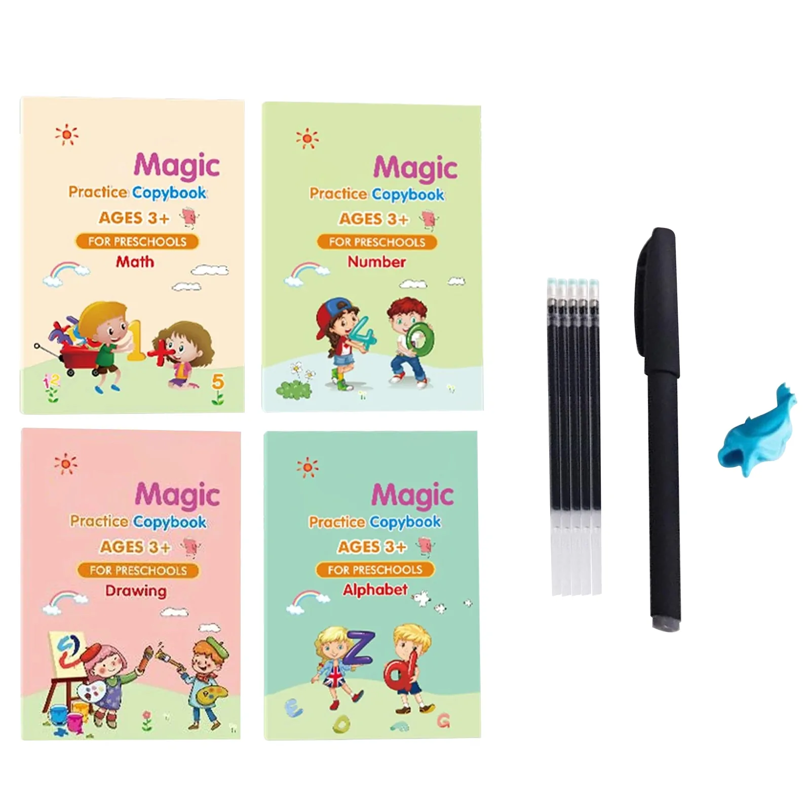 Children's Handwriting Tracing Book Set with Magic Practice Copybook and Pen - Image 8