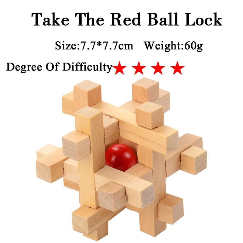 IQ 3D Wooden Brain Teaser Game - Image 16