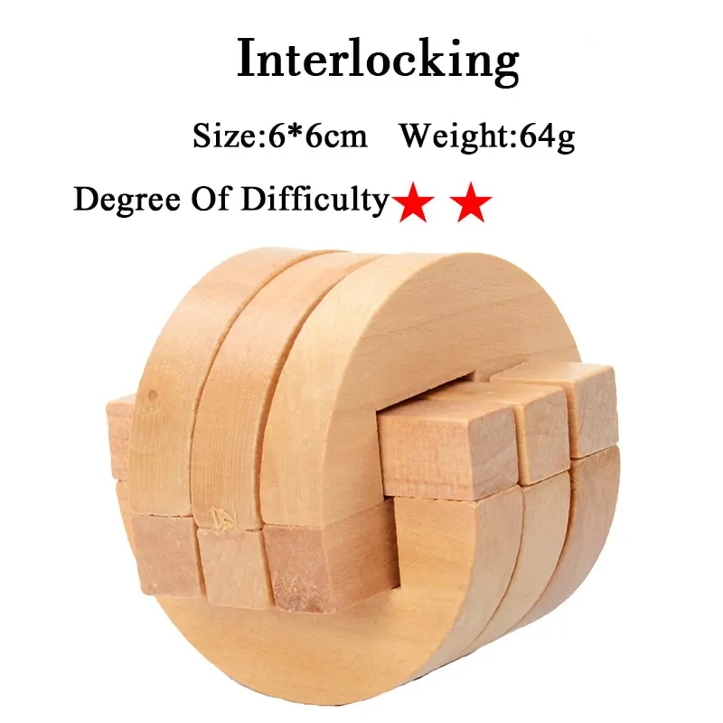 IQ 3D Wooden Brain Teaser Game - Image 17