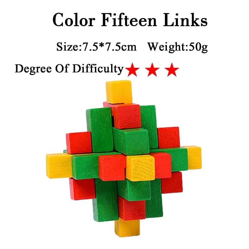 IQ 3D Wooden Brain Teaser Game - Image 22