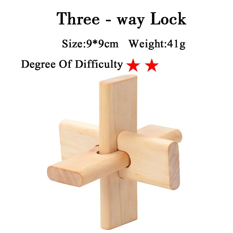 IQ 3D Wooden Brain Teaser Game - Image 30