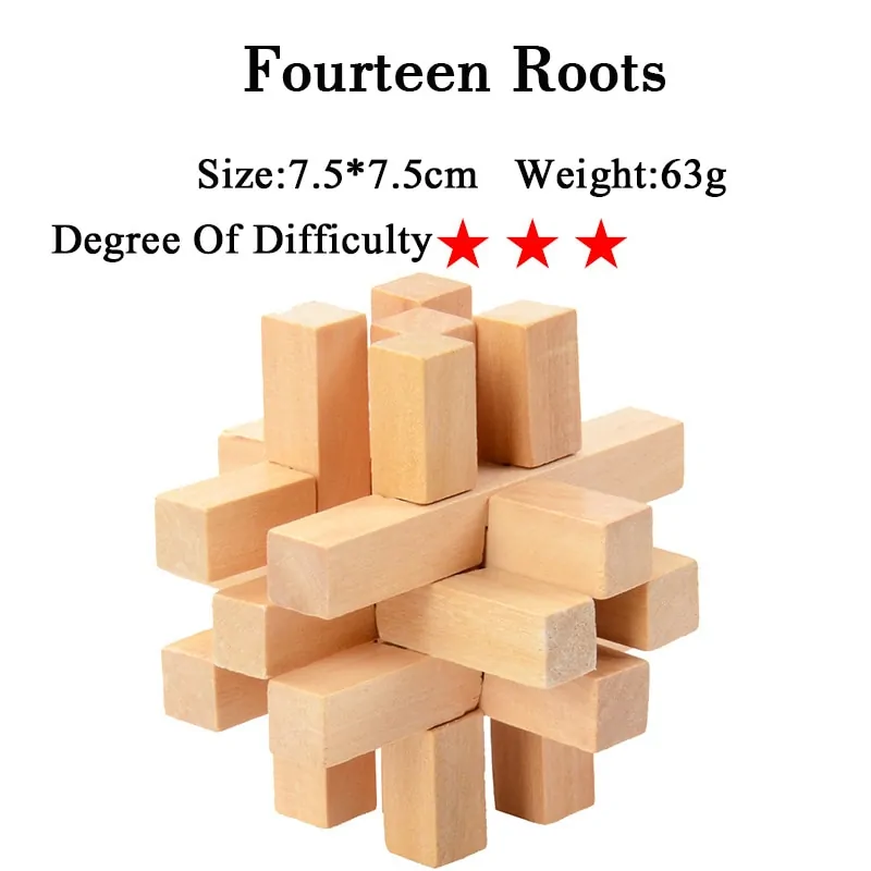 IQ 3D Wooden Brain Teaser Game - Image 39