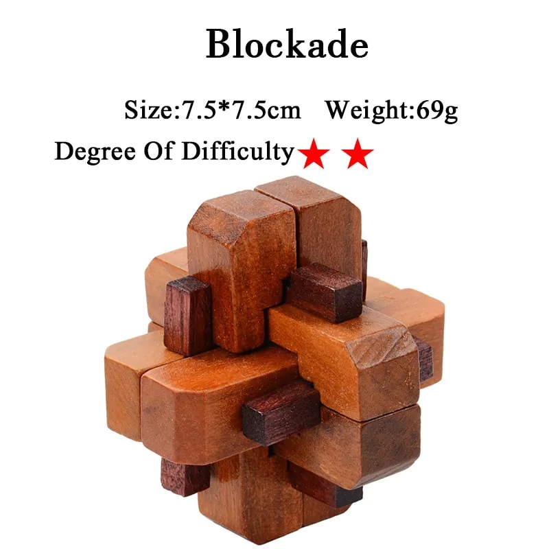 IQ 3D Wooden Brain Teaser Game - Image 40