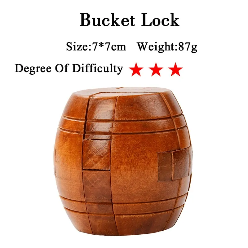 IQ 3D Wooden Brain Teaser Game - Image 41