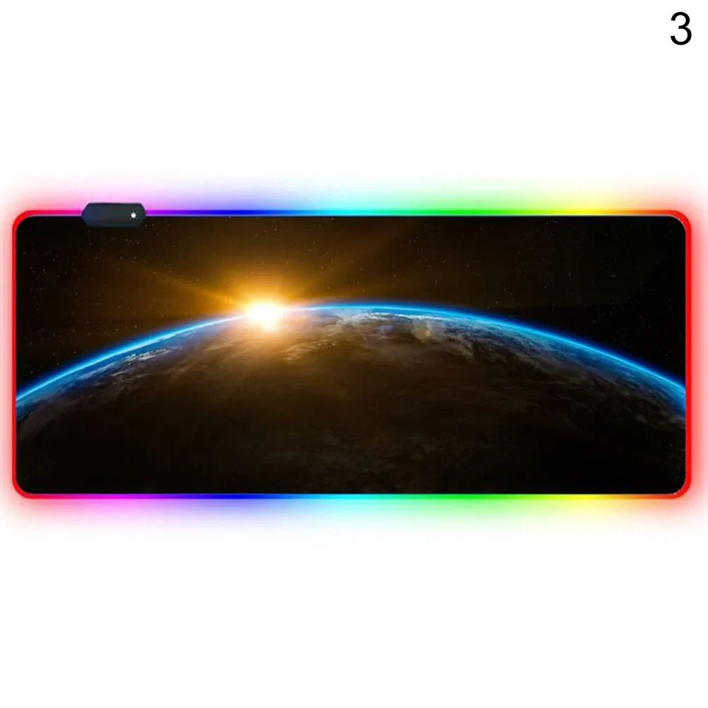 Luminous RGB LED Lights Desktop Gaming Mouse Pad - Image 14