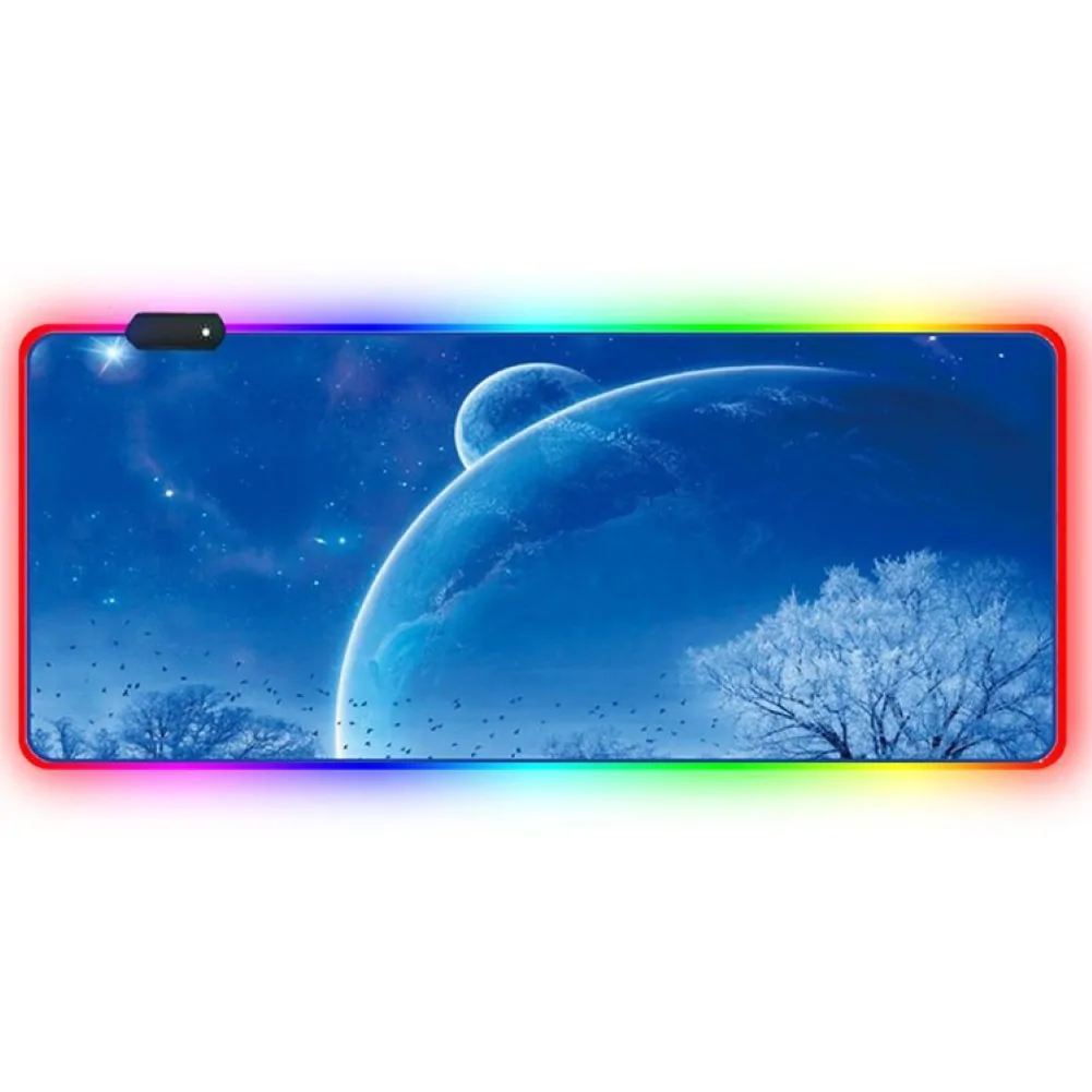Luminous RGB LED Lights Desktop Gaming Mouse Pad - Image 4