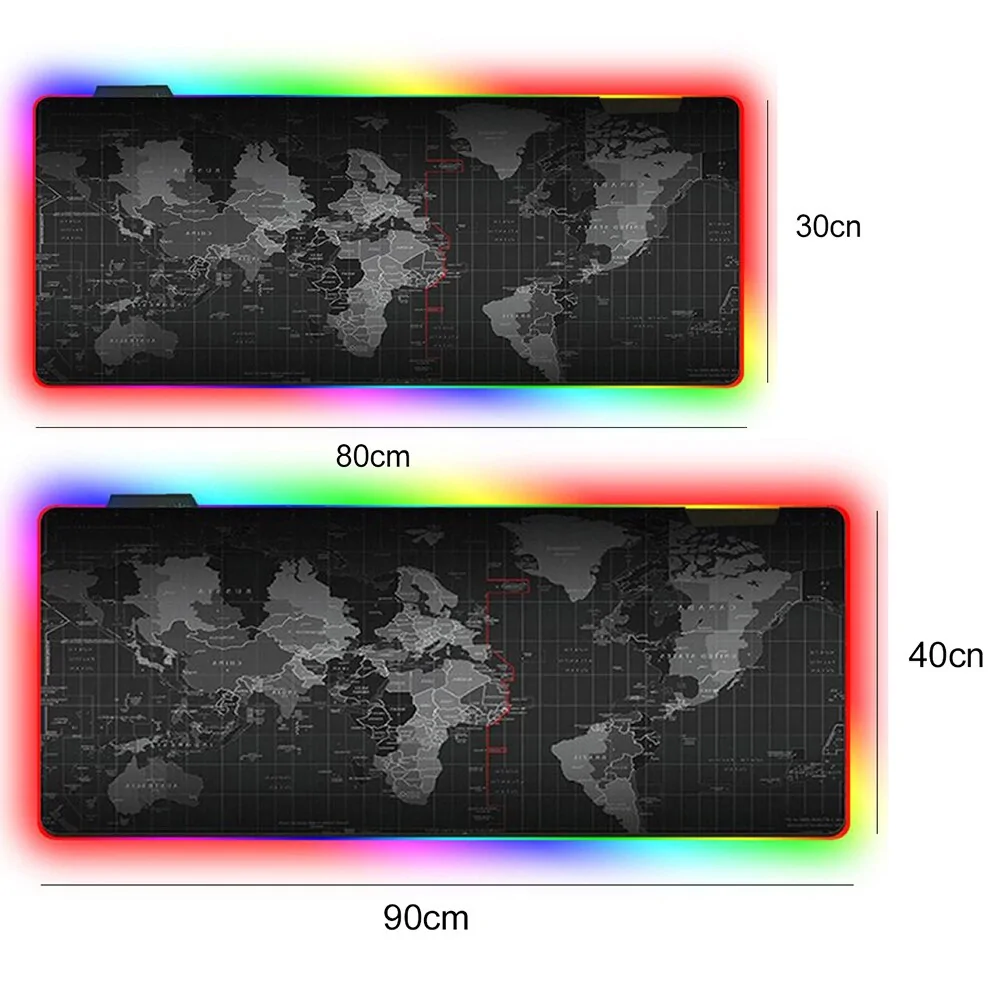 Luminous RGB LED Lights Desktop Gaming Mouse Pad - Image 6